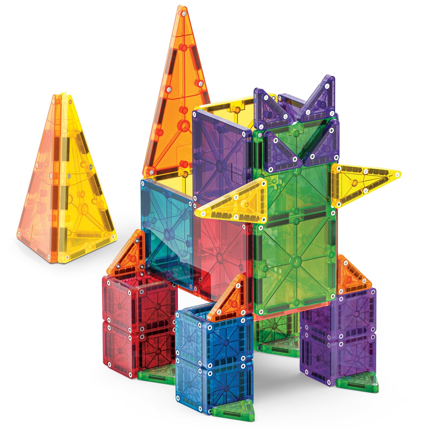 MAGNA-TILES Combo 62-Piece Magnetic Construction Set, The Original Magnetic Building Brand