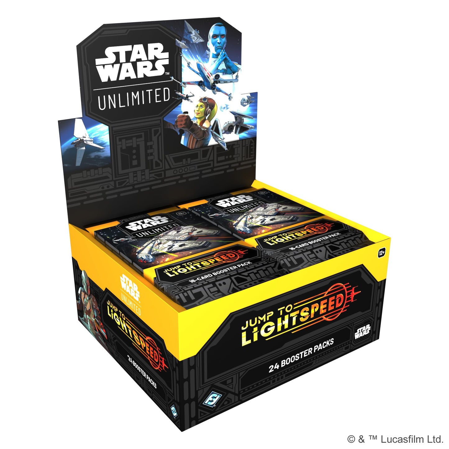 Asmodee Star Wars: Unlimited TCG Jump to Lightspeed Booster Display (Set of 24 Booster Packs) - Trading Card Game for Kids & Adults, Ages 12+, 2+…