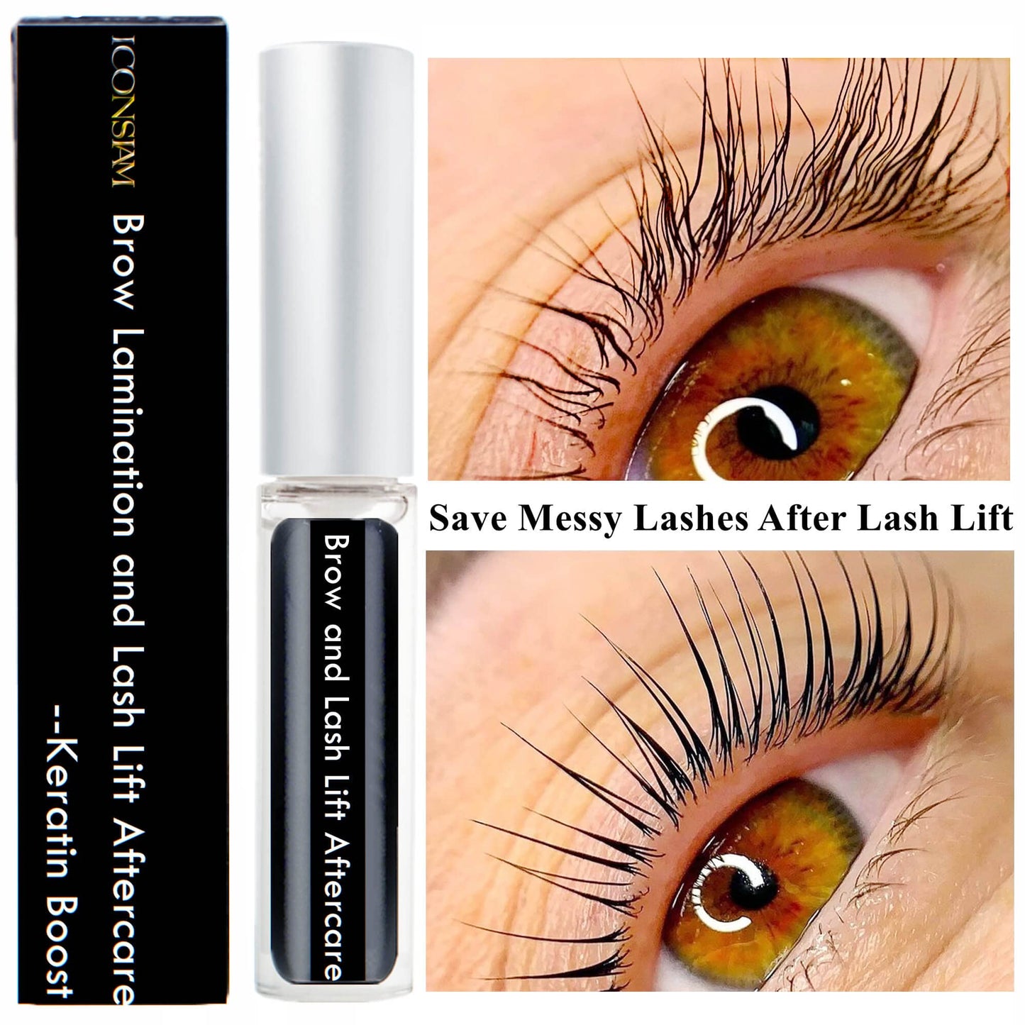 Brow Lamination and Lash Lift Nutrition Clear Eyelash Perm Aftercare Save Burning Eyelash & Eyebrow, Keratin Boost Care Fix Messy Brows/Lashes into