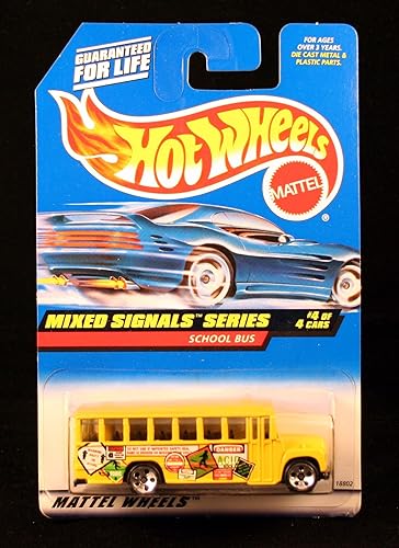 Hot Wheels School Bus Mixed Signals Series #4 of 4 1998 Basic Car Series Collector #736