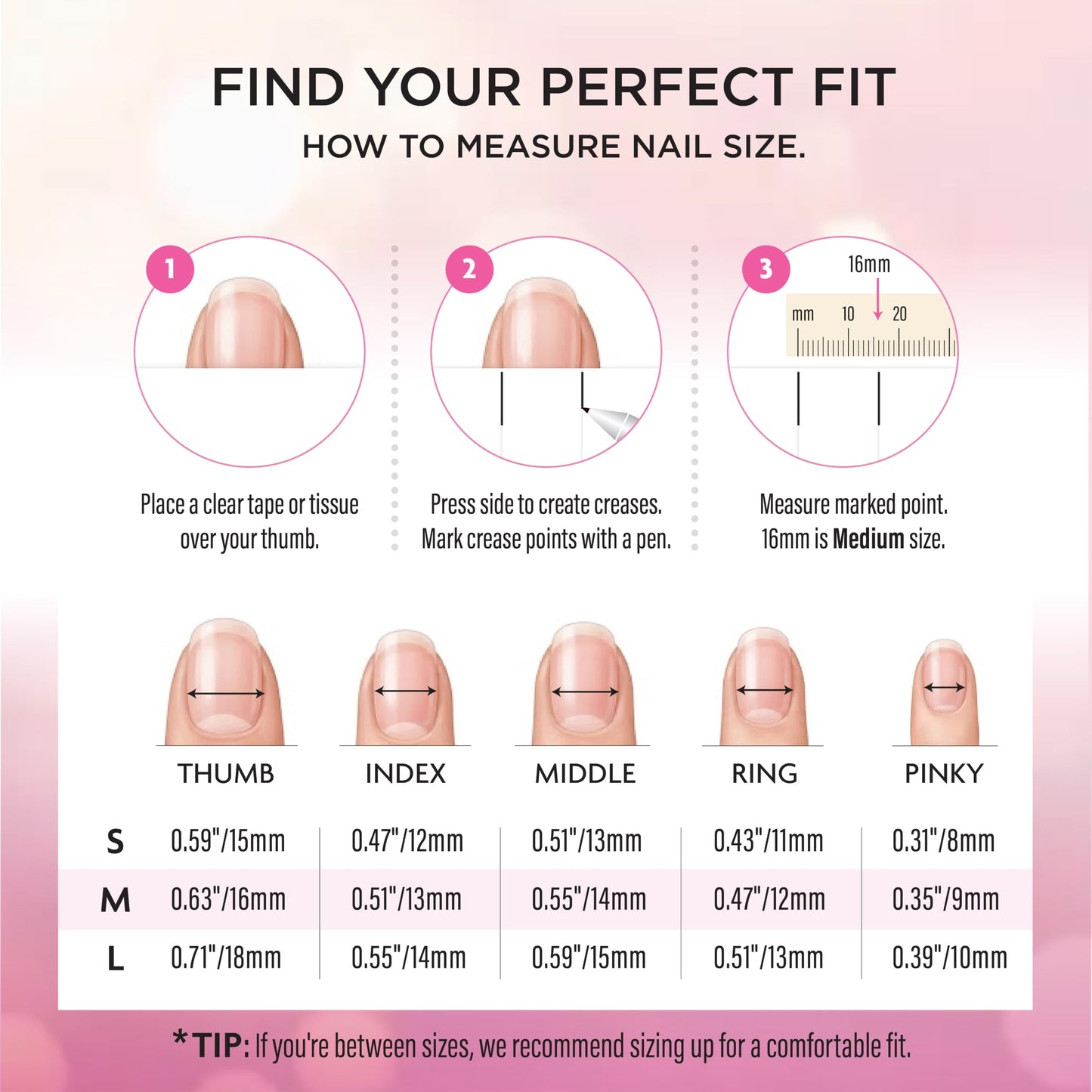 LOVFUL Press on Nails Handmade with Full Covered Crystals Reusable Fake Nails Stiletto Classic Regular 1.3 in Twilight Petals M Beauty & Personal Care Lovful