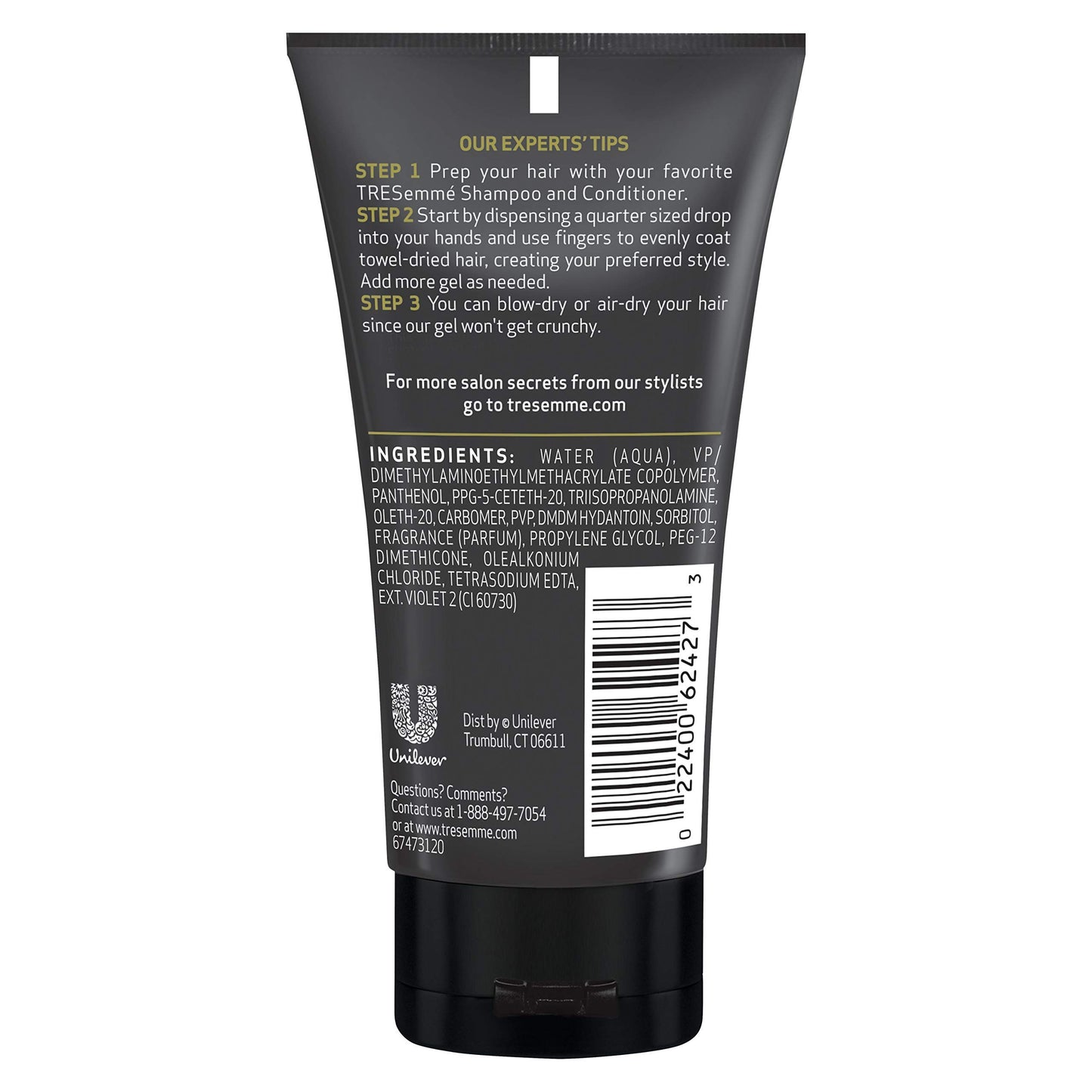 TRESemme Tres Gel Extra Firm Control Hair Gel, 2 Ounce (Pack of 3)