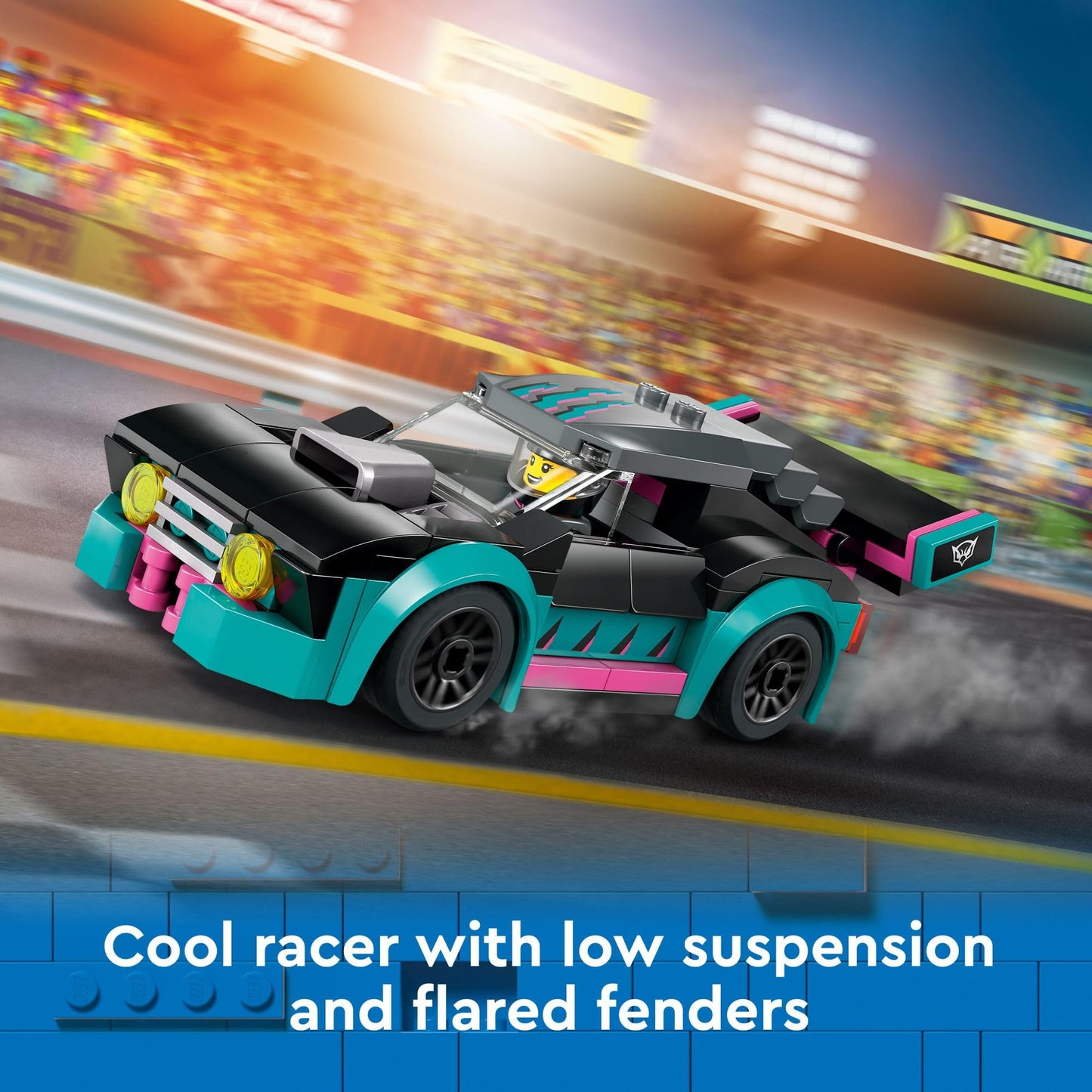 LEGO City Race Car and Car Carrier Truck Toy Playset, Vehicle Transporter with Adjustable Loading Ramp and Race Car Toy, Racer and Driver…