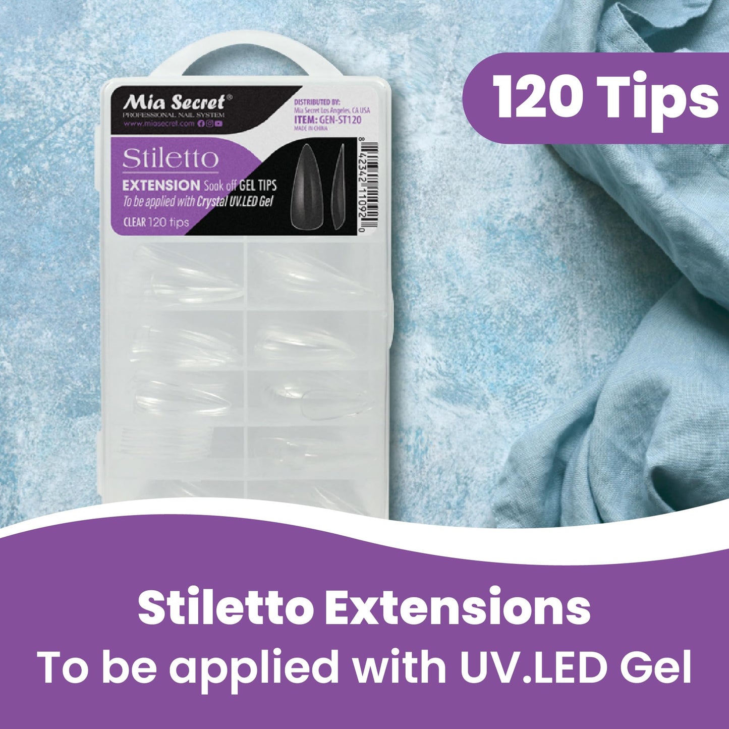 Mia Secret Gel Extension Tips (Stiletto) Beauty & Personal Care Mia Secret
