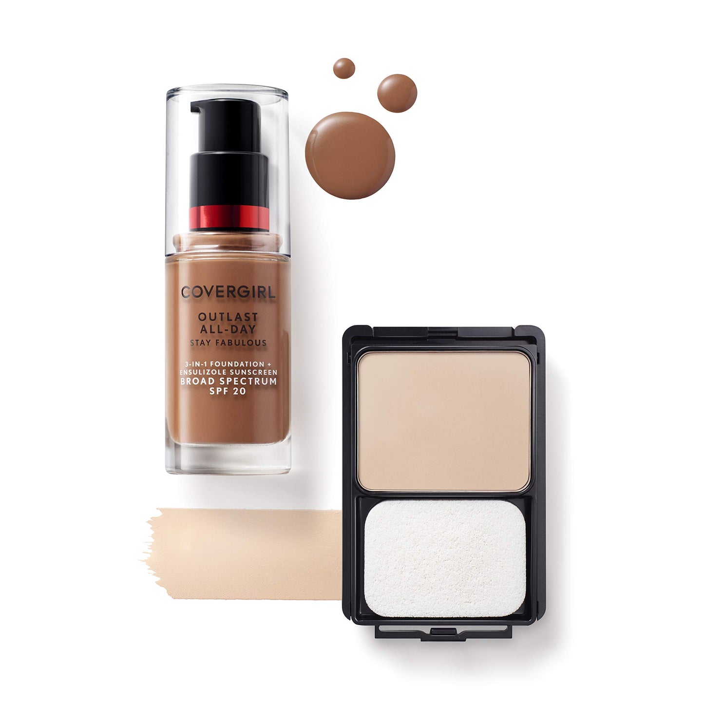 Covergirl Outlast All-Day Stay Fabulous 3-in-1 Foundation, Buff Beige, 1 Fl Oz