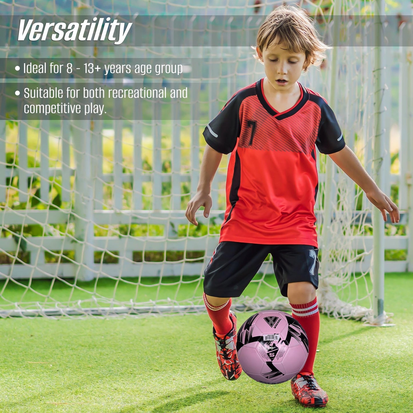 Vizari Miami Soccer Ball for Youth, Adults | Sizes Mini, 3, 4, 5 | Soccer Ball for Boys, Girls, Kids | Barcelona, Manchester, City, Madrid, Munich…