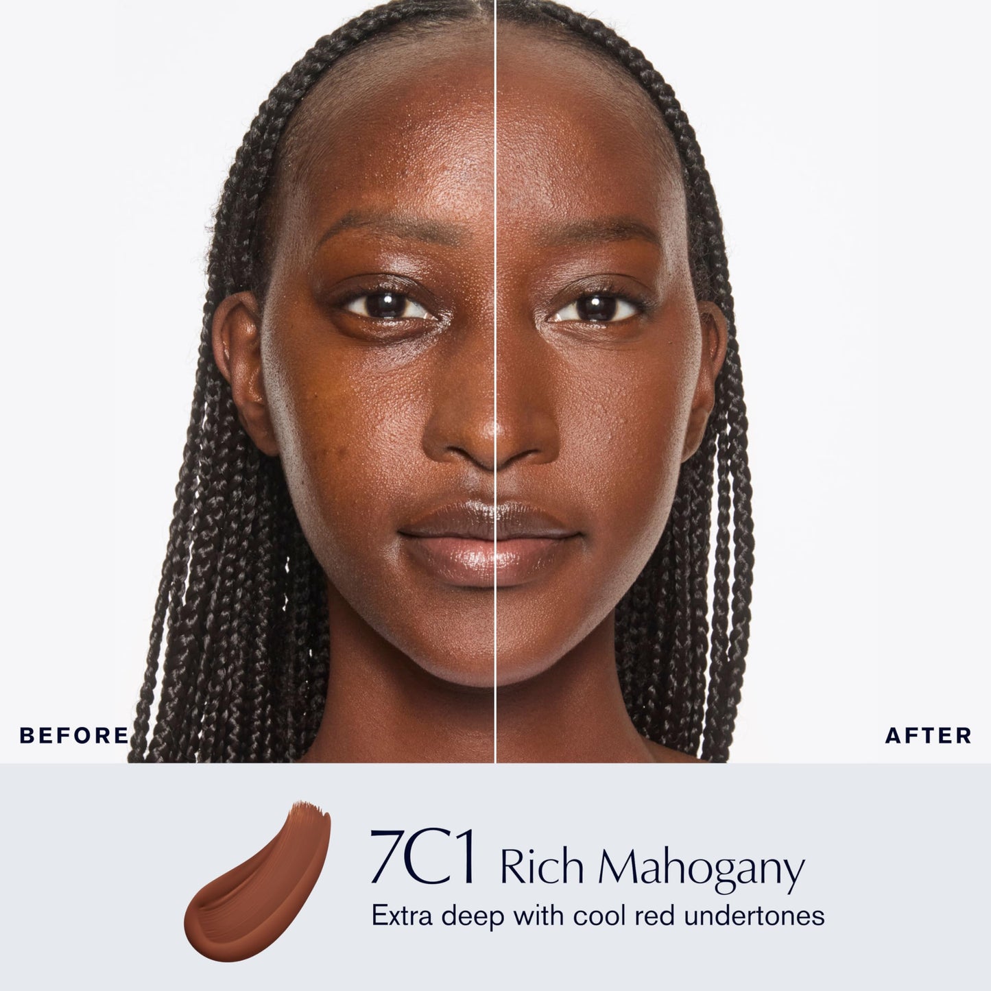 Estée Lauder Double Wear Stay-in-Place Foundation Makeup | 36-Hour Long-Wear Matte Foundation, 1 Fl Oz, 7C1 Rich Mahogany