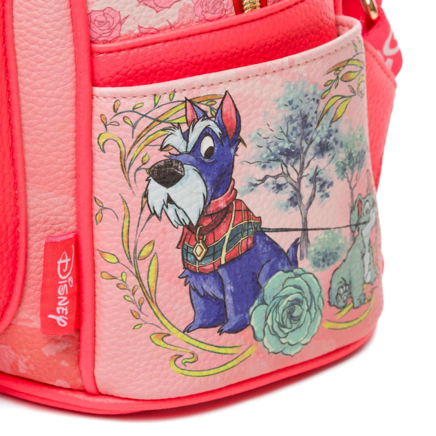 Wondapop Disney Lady And The Tramp At Tony's Restaurant 11" Vegan Leather Fashion Mini Backpack