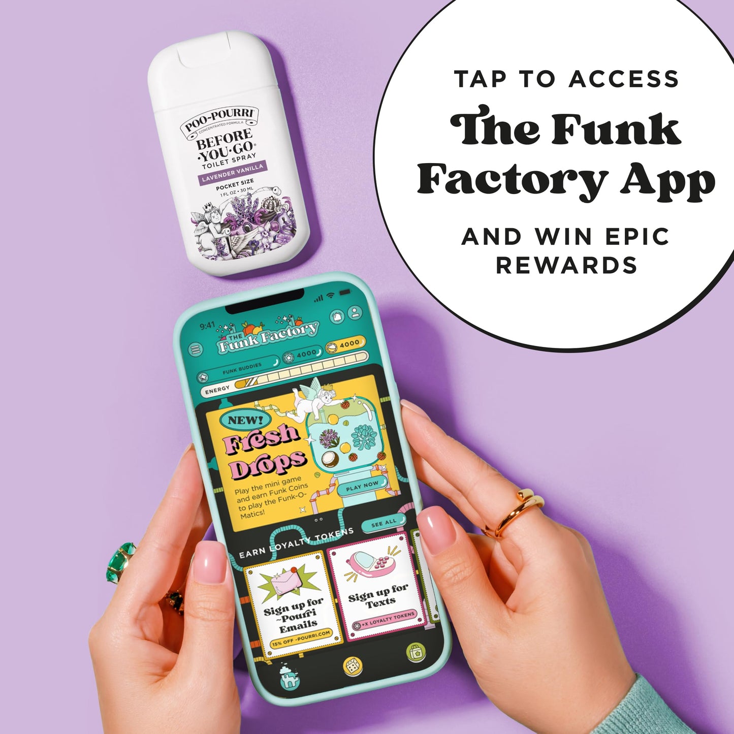 Poo-Pourri Lavender Vanilla Toilet Spray – Travel Size Odor Trap with Essential Oils & Plant-Based Ingredients – Citrus Scent