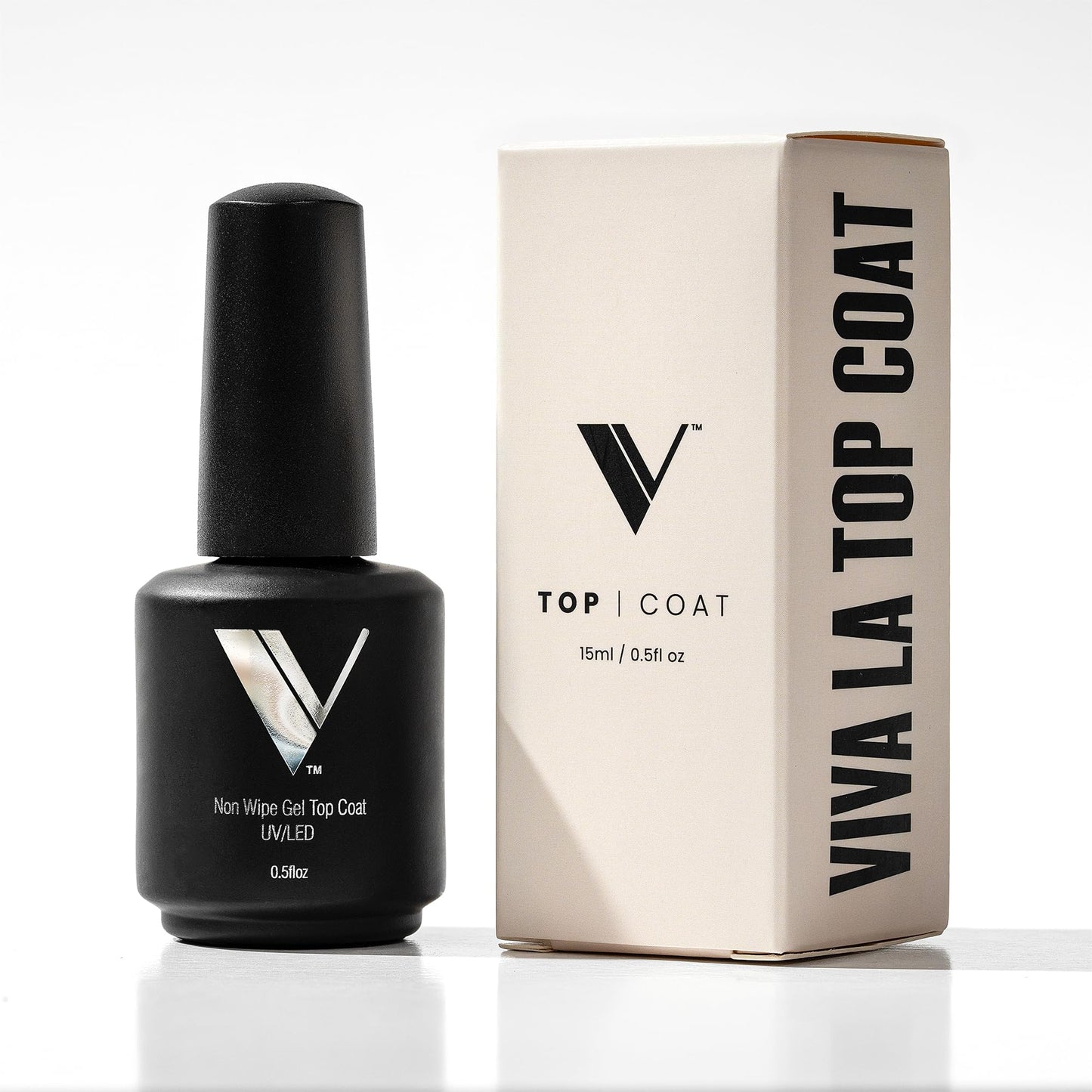 V Beauty Pure No Wipe Gel Top Coat - Long Lasting UV Top Coat Gel Nail Polish, Scratch and Stain Resistant, Durable, Non Yellowing, No Sticky Layer Beauty and Personal Care V Beauty Pure Default Title