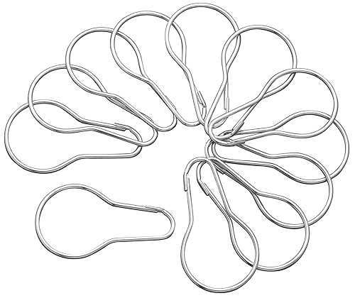 Plumb Pak PP825-25 Snap-Fit Curtain Pin, For Use With Shower Rods, 1-3/8 In, Steel, Bright, No Size