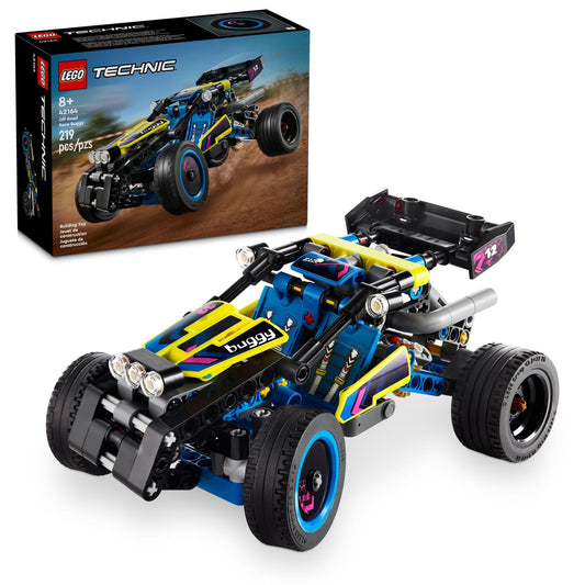 LEGO Technic Off-Road Race Buggy 42164, Buildable Car with 4-Cylinder Engine & Suspension, Cool Rally Toy for Boys & Girls Ages 8+