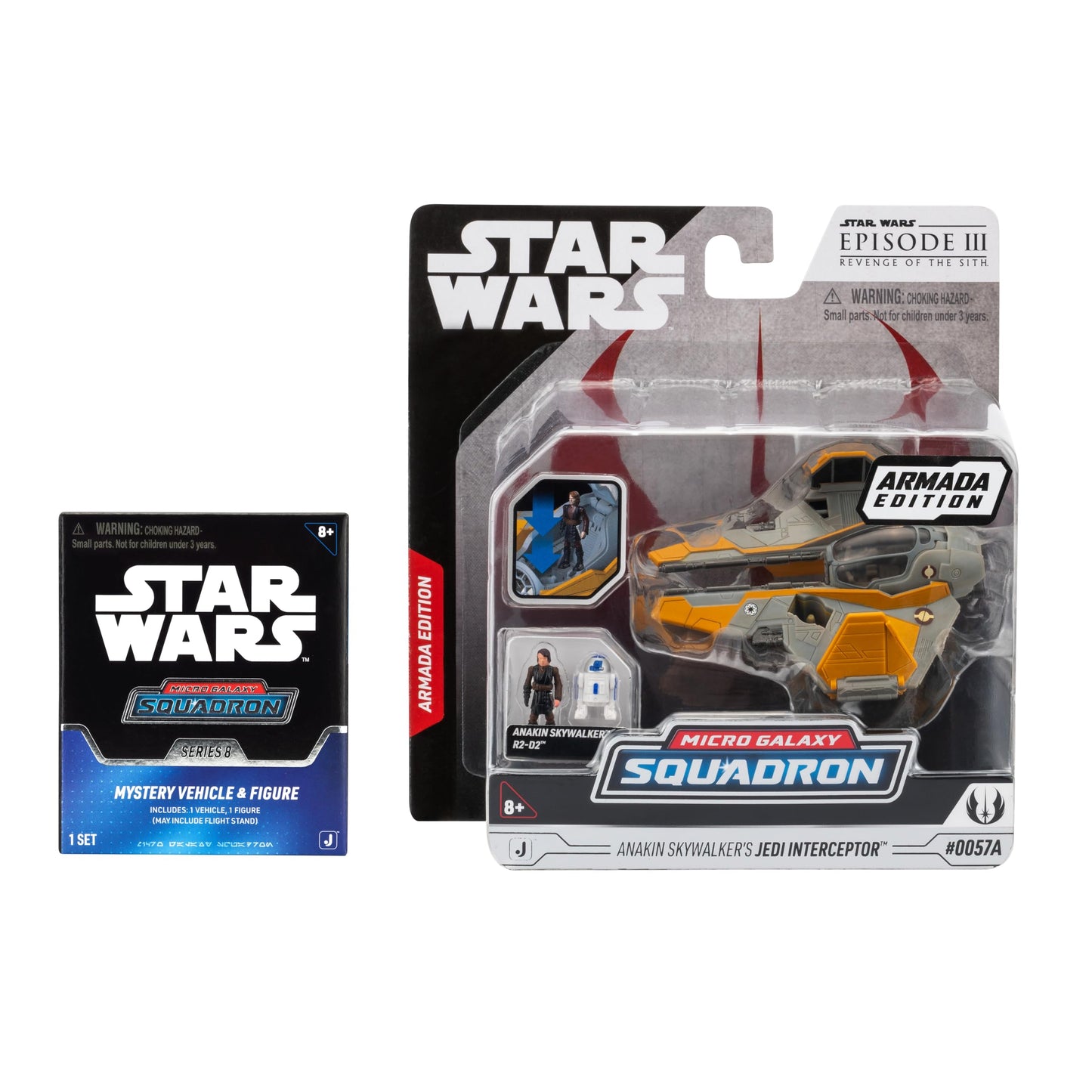 Star Wars Micro Galaxy Squadron Anakin's Jedi Interceptor (Armada Edition) Mystery Bundle - 3-Inch and 2.5-Inch Vehicles with Accessories (Amazon Exclusive)