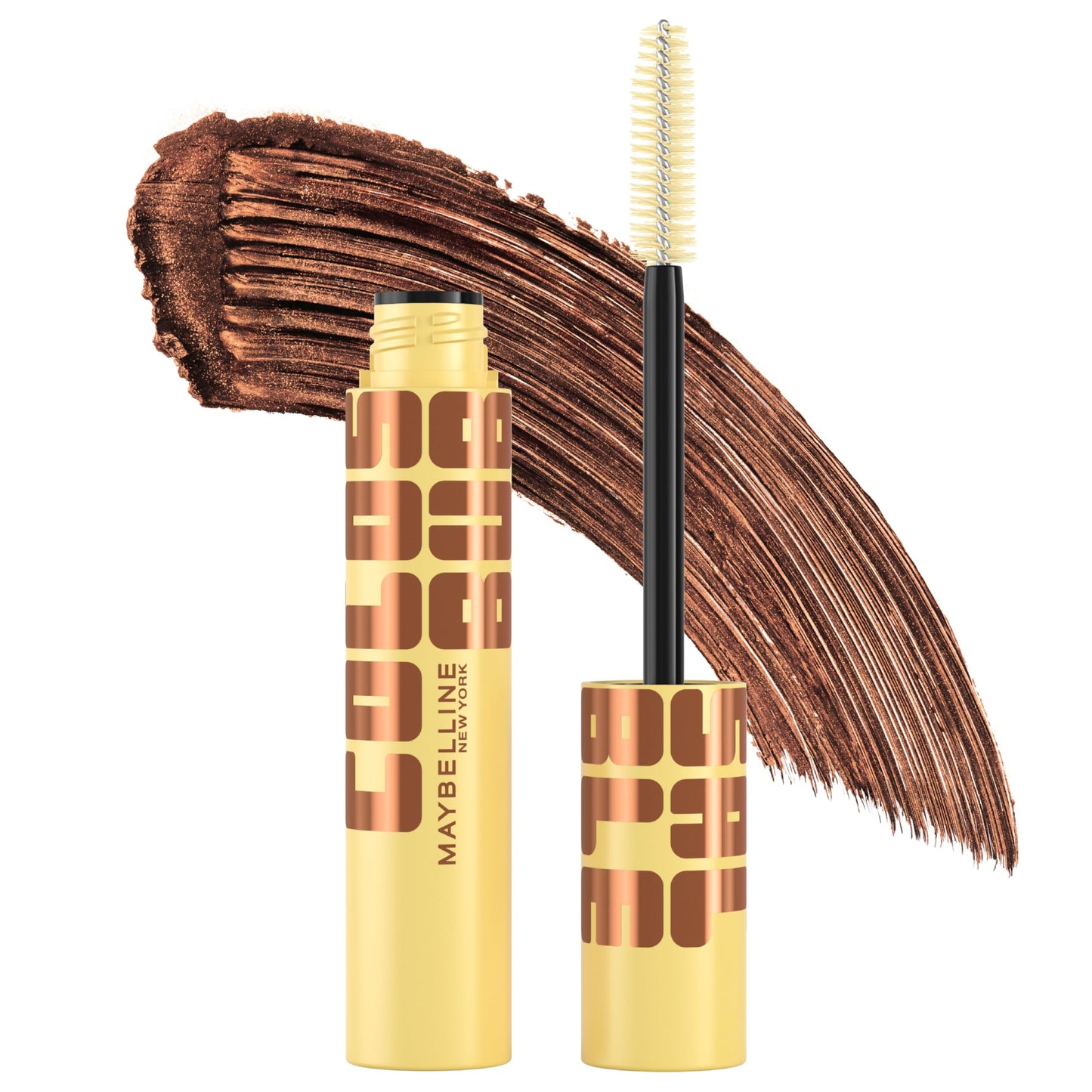 Maybelline The Colossal Bubble Mascara, Buildable Mascara Volume and Length Formula for Bold, Separated, Sleek Lashes, Washable Formula, Copper Brown Beauty and Personal Care MAYBELLINE