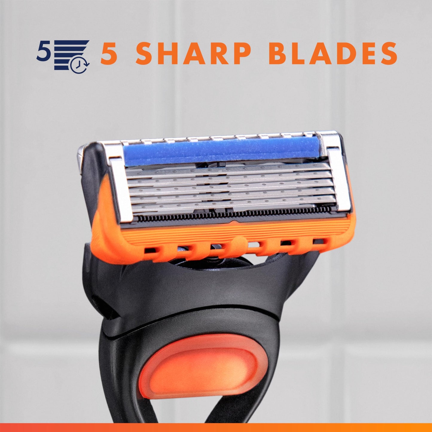 Gillette Fusion5 Razor for Men, 5-Blade, 1 Razor Handle, 3 Blade Refills Beauty and Personal Care Gillette