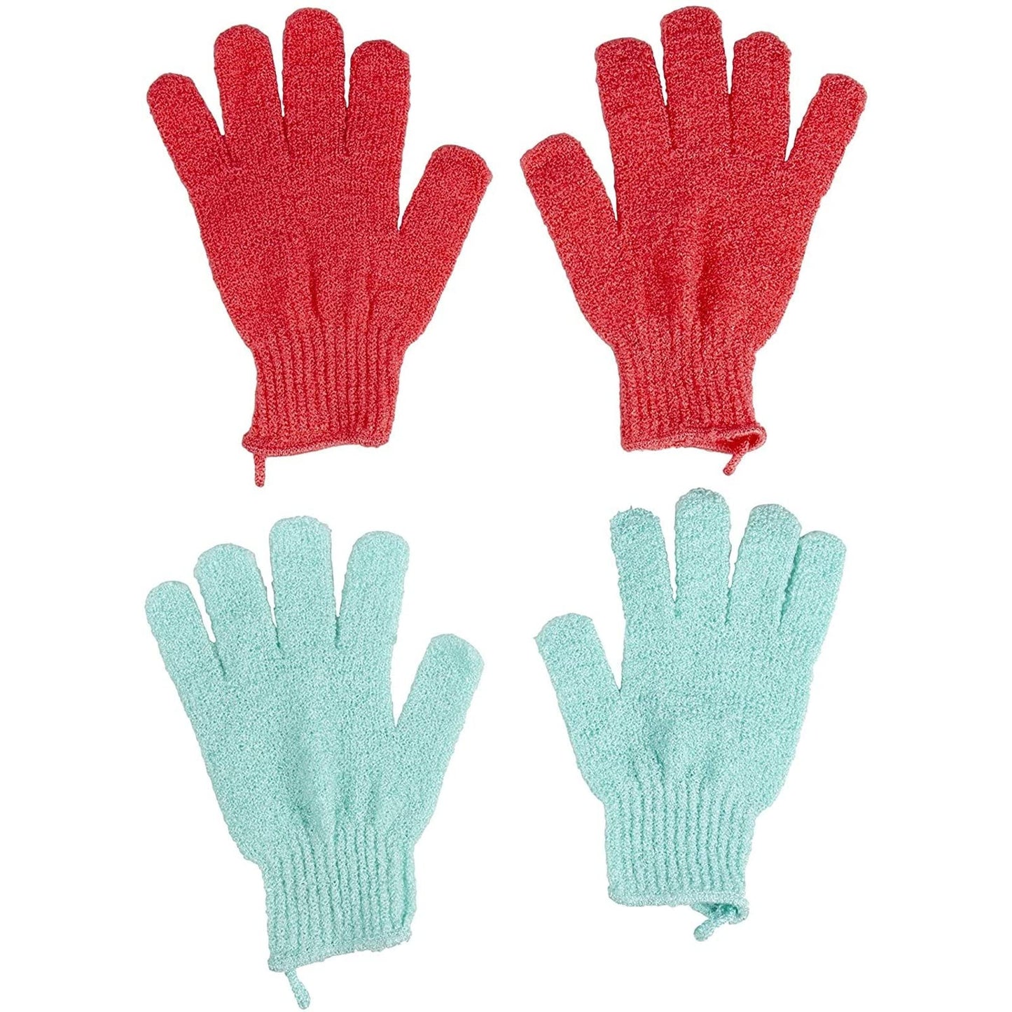 Glamlily Shower Gloves - Gentle Spa Exfoliation & Bath Scrub Gloves - Exfoliating Shower Mitts & Body Scrubber for Women - Pack of 6-Pair Spa Set