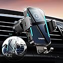 CHGeek Wireless Car Charger, 15W Fast Charging Car Phone Holder Charger Auto-Clamping Air Vent Car Phone Mount with Blue LED Backlit for iPhone 17 16…