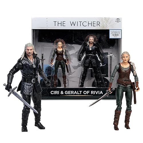 McFarlane Toys - The Witcher Ciri & Geralt of Rivia (Season 3) 7in Action Figure 2pk