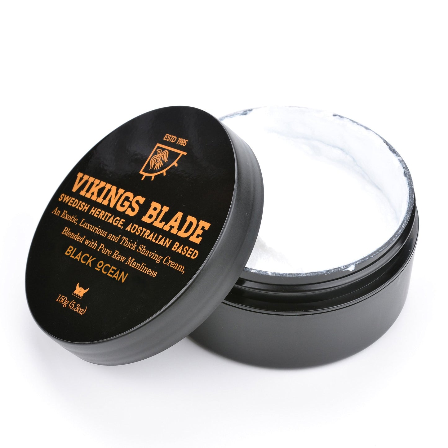 VIKINGS BLADE Luxury Shaving Cream, Black Ocean Scent, Silky Buttery Smooth, Surfactant Base. Refreshing, Clean, Close, FOAMING Shave Cream Beauty and Personal Care Vikings Blade