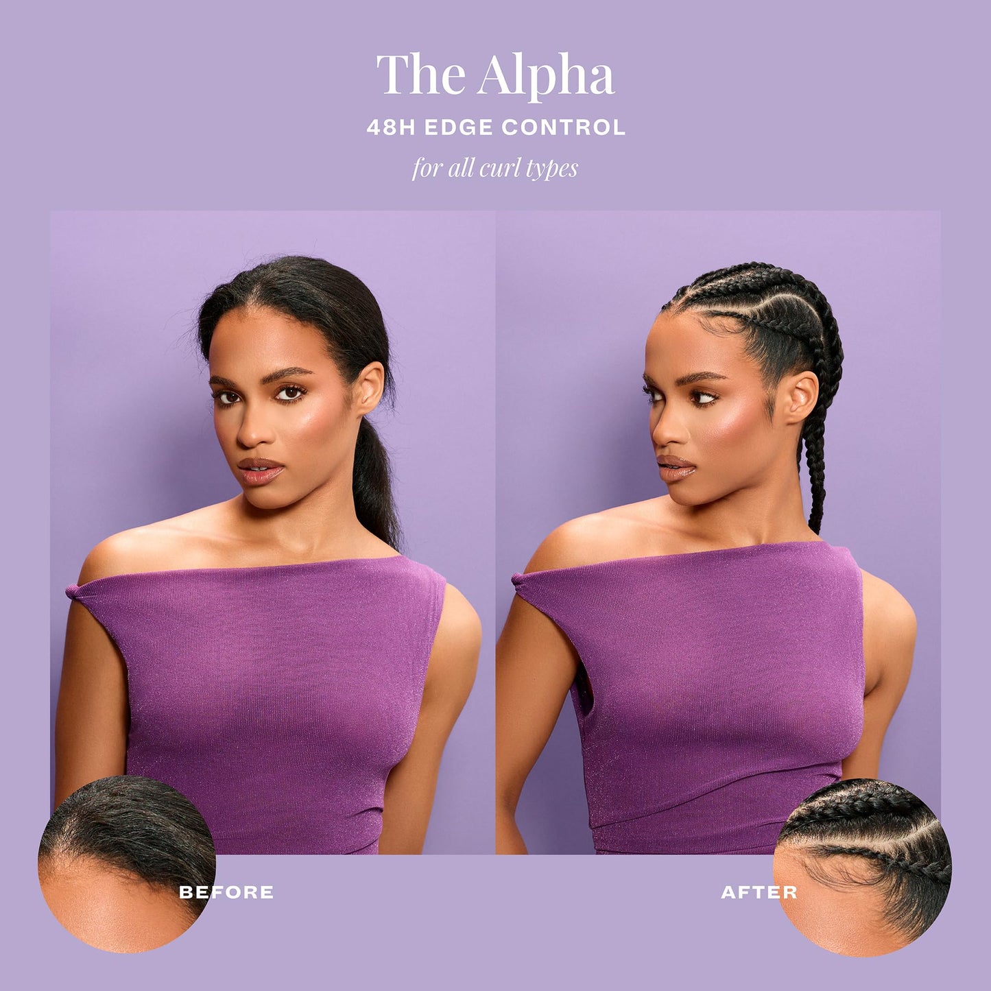The Mane Choice The Alpha 48H Edge Control, 2 Oz, Smoothes & Nourishes Edges, Hair Gel for Coily, Wavy & Curly Hair, Infused with Pro-Vitamin B5, Aloe