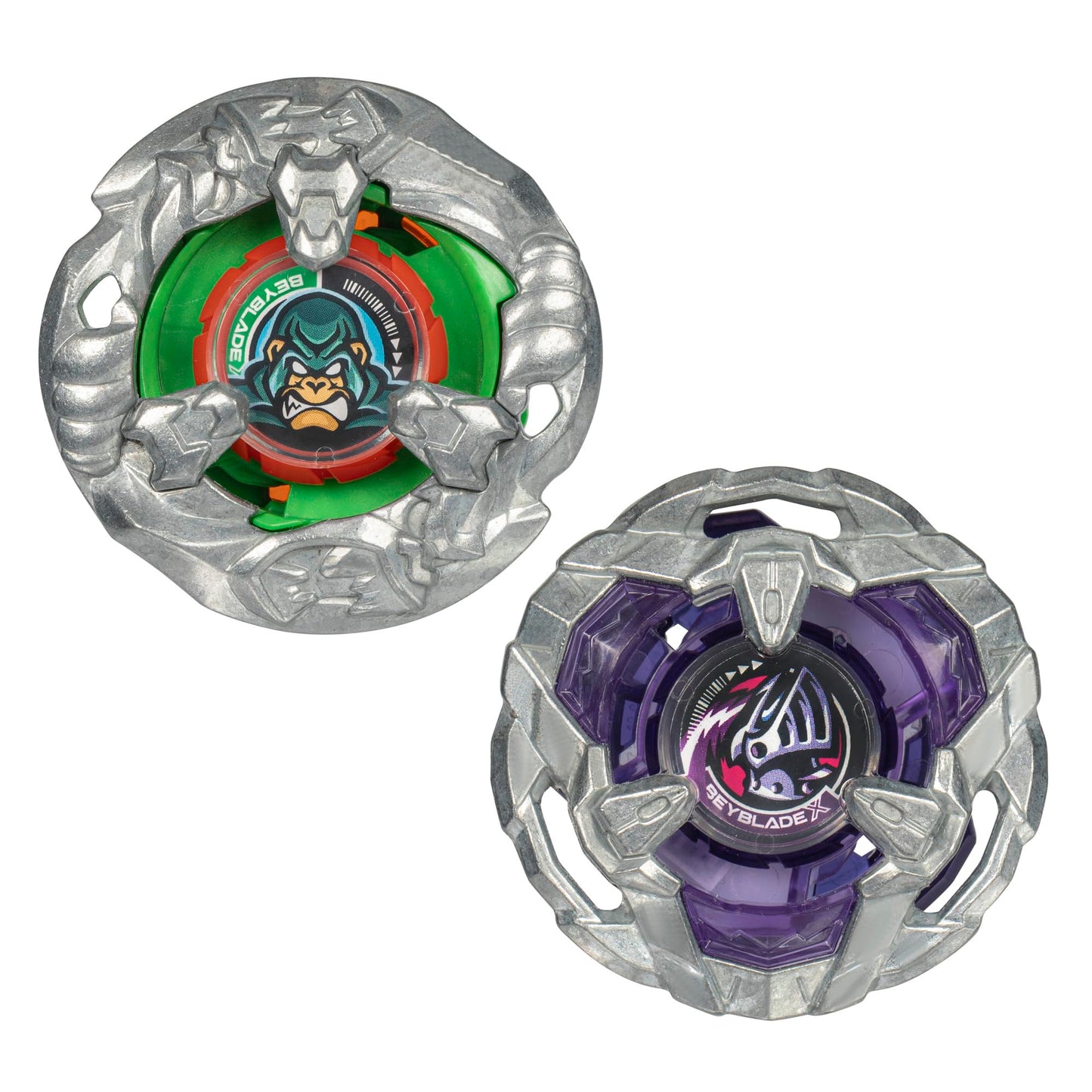 BEYBLADE X Yell Kong 3-60GB and Helm Knight 5-80T Dual Pack Set with 2 Right-Spinning Tops; Battling Top Toys for 8 Year Old Boys and Girls