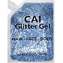 Face, Body & Hair Glitter Gel - Halloween Glitter for Kids and Women - 3 Oz Cosmetic-Grade Gel w/Moon & Stars for Festivals & Halloween Party, Easy