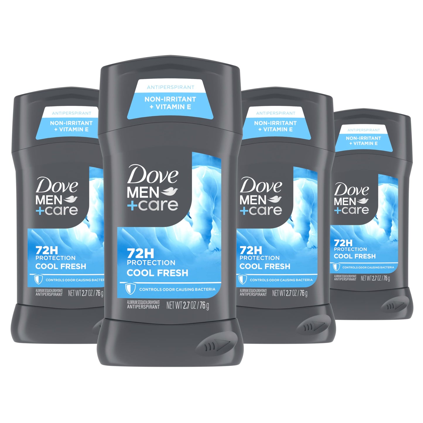 Dove Men+Care Antiperspirant Deodorant Cool Fresh 4 Count for a Long-Lasting Aqua Scent, with 72H Protection, 2.7 oz Beauty and Personal Care DOVE MEN + CARE