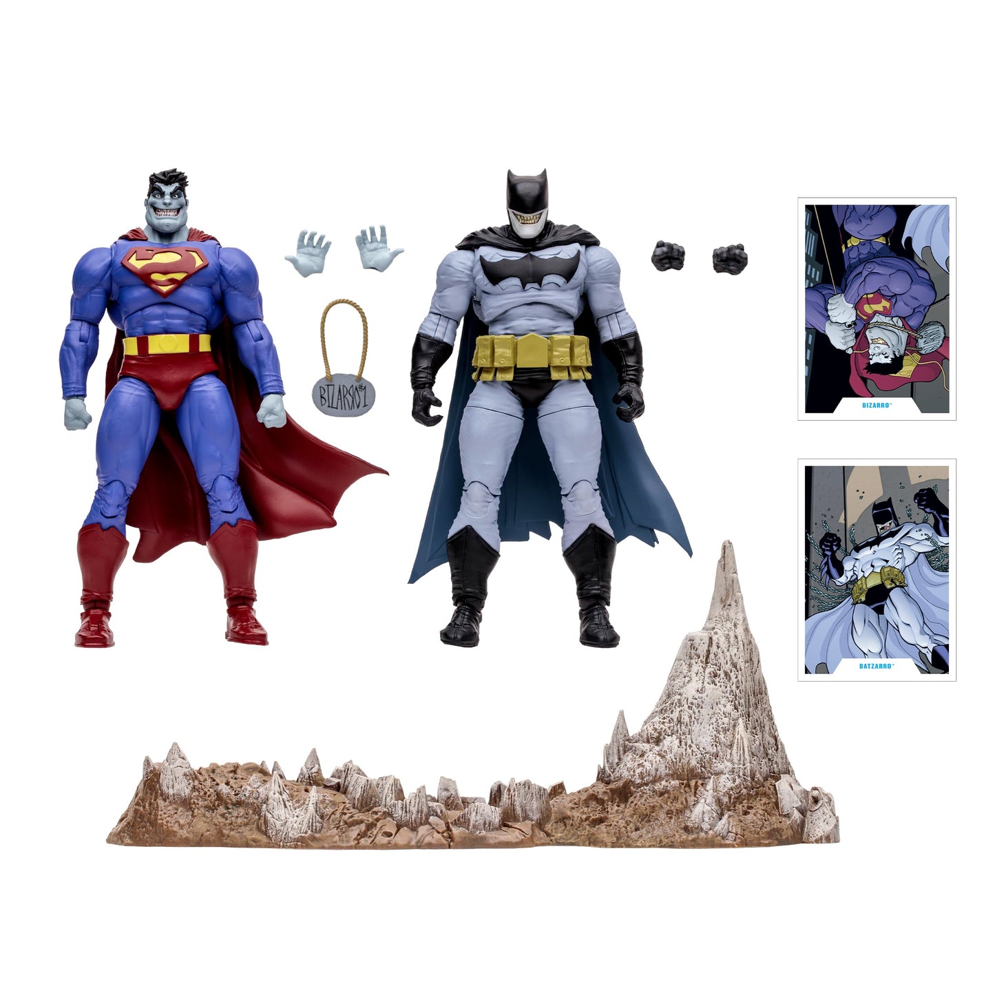 McFarlane Toys - DC Multiverse Bizarro & Batzarro 7in Action Figure 2pk