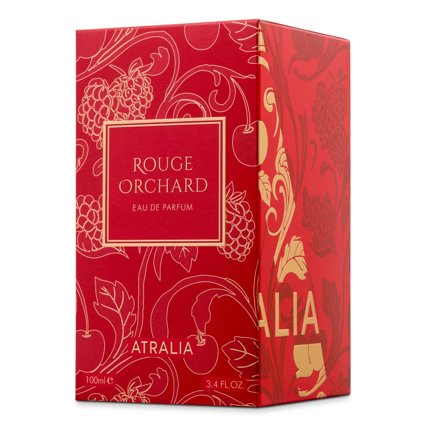 Atralia Rouge Orchard Eau de Parfum 100ml - Fruity Floral Perfume for Women, Raspberry, Rose, Cherry, Vanilla & Patchouli, Long Lasting Elegant