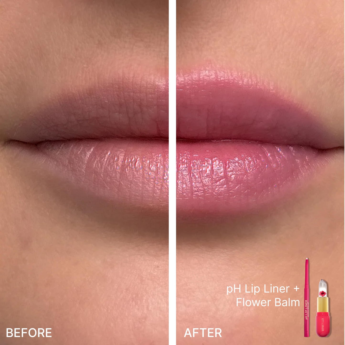 Winky Lux pH Blurring Lip Liner, Color Changing, Natural Lip Pencil for Softly Diffused plump lips, with Hyaluronic Acid, Jojoba Oil & Vitamin E