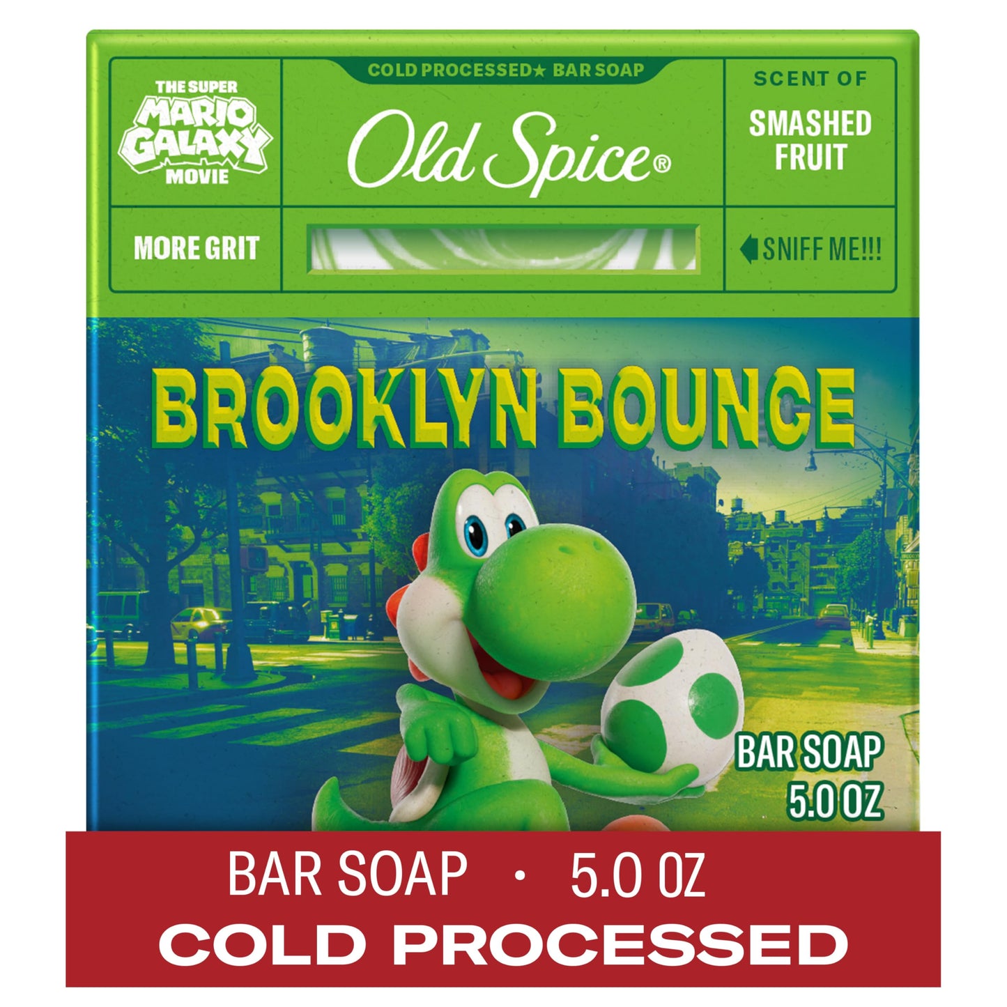 Old Spice Bar Soap for Men, x The Super Mario Galaxy Movie, Cold Pressed with Grit, Made with Natural Oils & Plant Based Cleanser, Smashed Fruit Beauty and Personal Care Old Spice Default Title