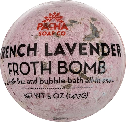 Pacha Soap French Lavender Round Froth Bomb, 5 Oz