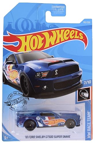 Hot Wheels Race Team 7/10 '10 Ford Shelby GT500 Super Snake 192/250, Blue