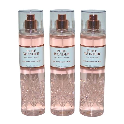 Bath & Body Works Fragrance Mist 3-Pack 8oz Each (Pure Wonder)