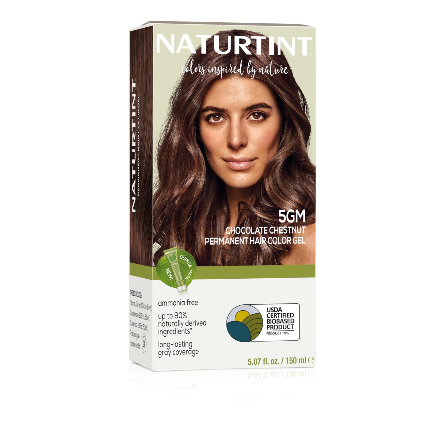 Naturtint 5GM Chocolate Chestnut Permanent Hair Color (Pack of 1), Ammonia Free, Vegan, Cruelty Free, up to 100% Gray Coverage, Long Lasting Results