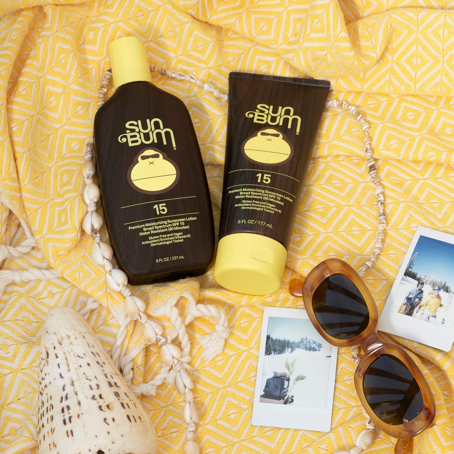 Sun Bum Original SPF 15 Sunscreen Body Lotion - Broad Spectrum Moisturizing Sunscreen with Vitamin E - Hawaii 104 Act Compliant (Made without