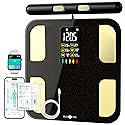 Scale for Body Weight, RunSTAR 8 Electrodes High Accurate Rechargeable Composition Analyzer with BMR Index Body Fat Digital Scale Composition Muscle…