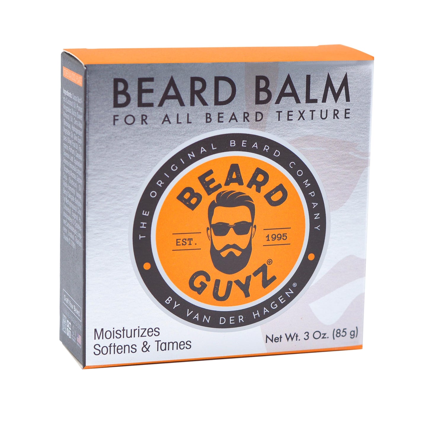 Beard Guyz Beard Balm - Beard Conditioner and Styler for Men, Softens, Tames, and Moisturizes Facial Hair, 3 oz