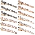 12 Pcs Rhinestone Alligator Hair Clips Fancy Crystal Duckbill Hair Clips for Women Girls Hair Styling Tools Accessories