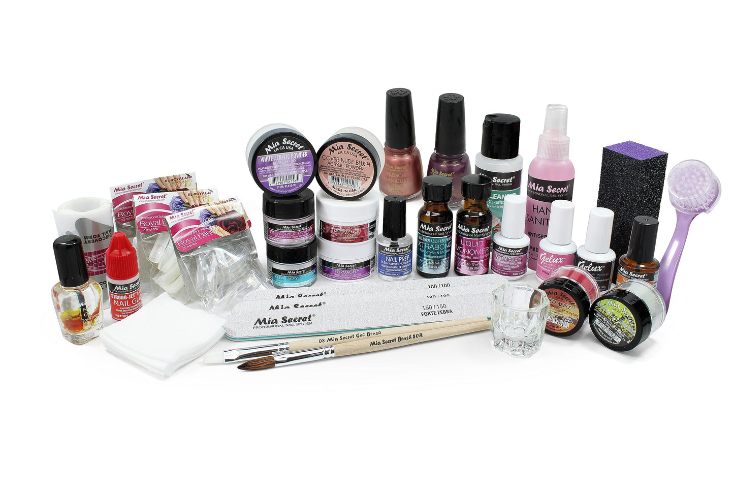 Mia Secret Professional Academic Nail Kit for Acrylic, Formagel,Gelux & Dip Gel Set For Beginners - Students (Kit-A08) Beauty & Personal Care Mia Secret