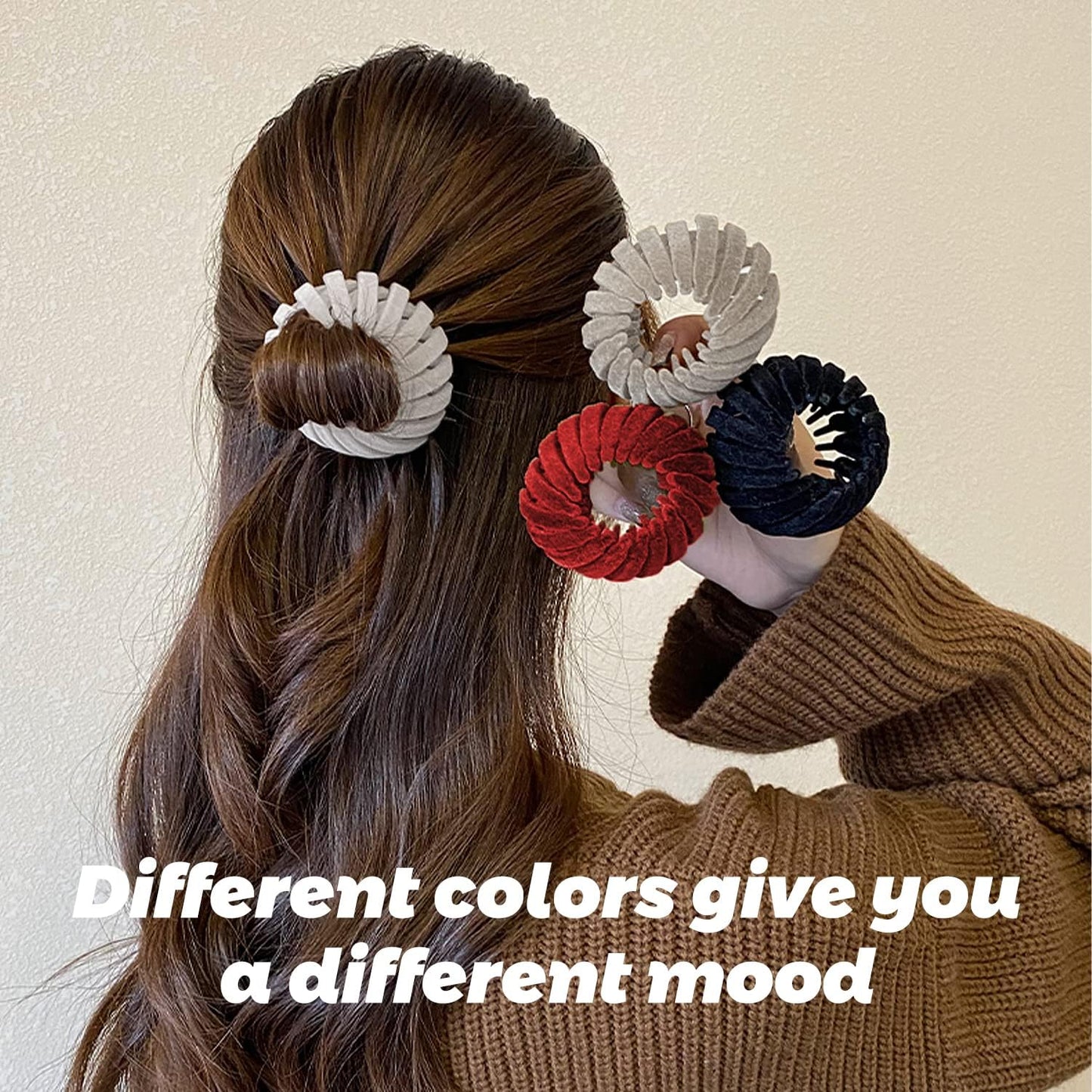 Sizobi Bird Nest Magic Hair Clip, Hair Accessories for Women,Hair Ties Bun Maker Scrunchies for Thick Thin Hair,Hair Clips for Women,Ponytail Holders