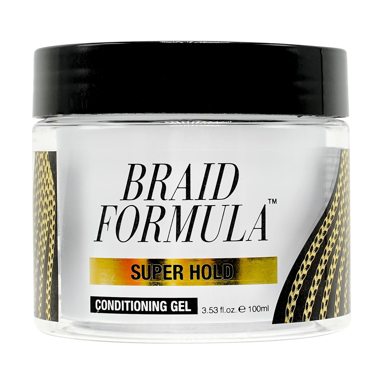 EBIN NEW YORK Braid Formula Conditioning Gel, Super Hold, 3.53 Oz | Great for Braiding, Twisting, Edges, No Residue, No Flaking, Strong Hold, High