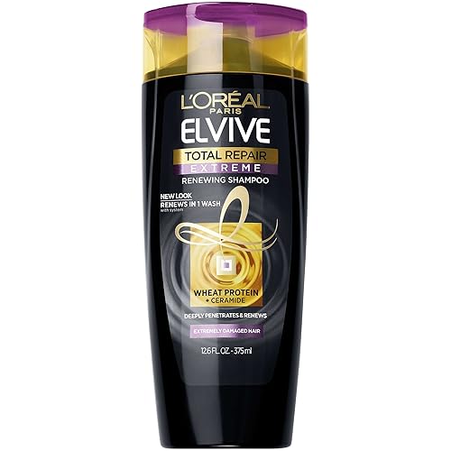 L’Oreal ParisTotal Repair Extreme Shampoo, Extremely Damaged Hair, 12.6 Fl Oz