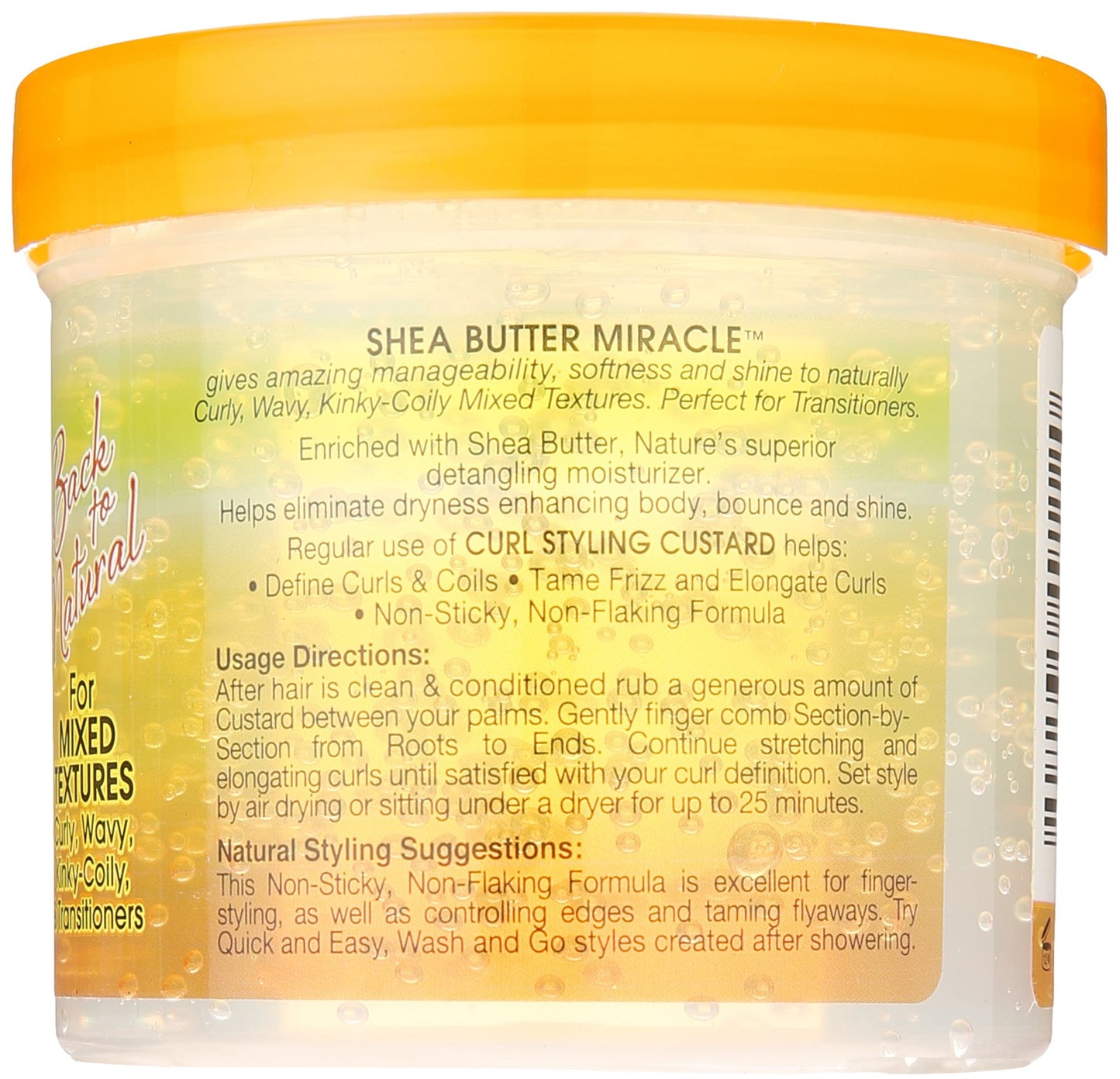 African Pride Shea Butter Miracle Curl Custard Styling, 12 Ounce