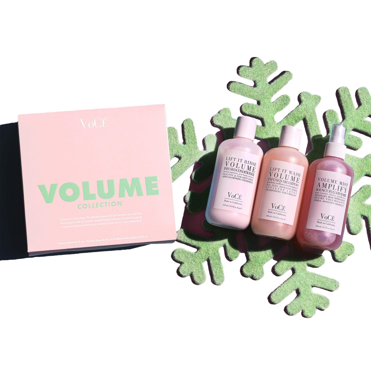 VoCÊ Haircare Volume Collection Gift Set | Includes Shampoo & Conditioner w/Volume Mist Spray | Non-Toxic, Vegan & Cruelty-Free, Removes Excess Oil