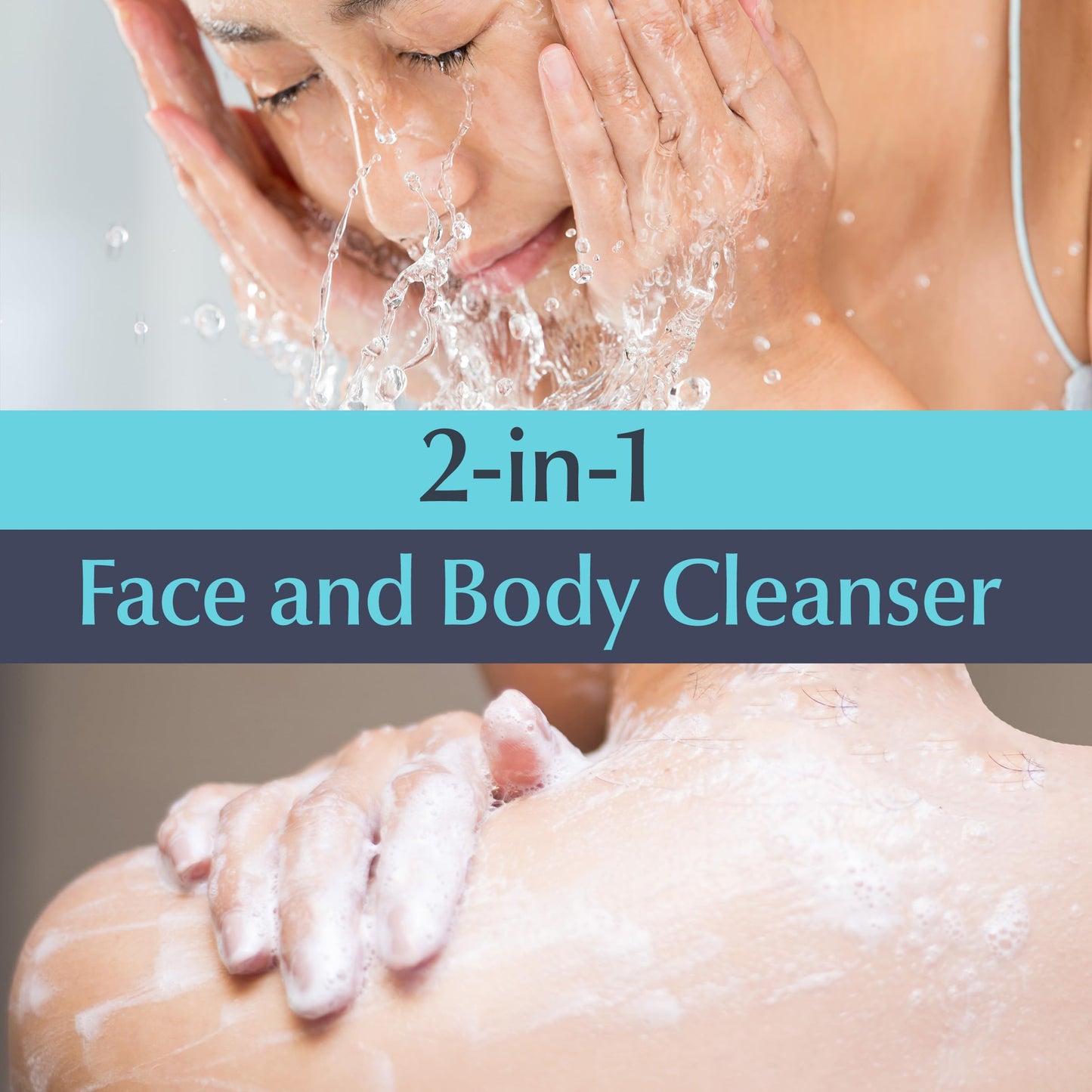Eucerin Advanced Repair Cleansing Body and Face Cleanser, Gentle Face and Body Wash for Normal to Dry, Sensitive Skin, Soap Free and Unscented, 16.9