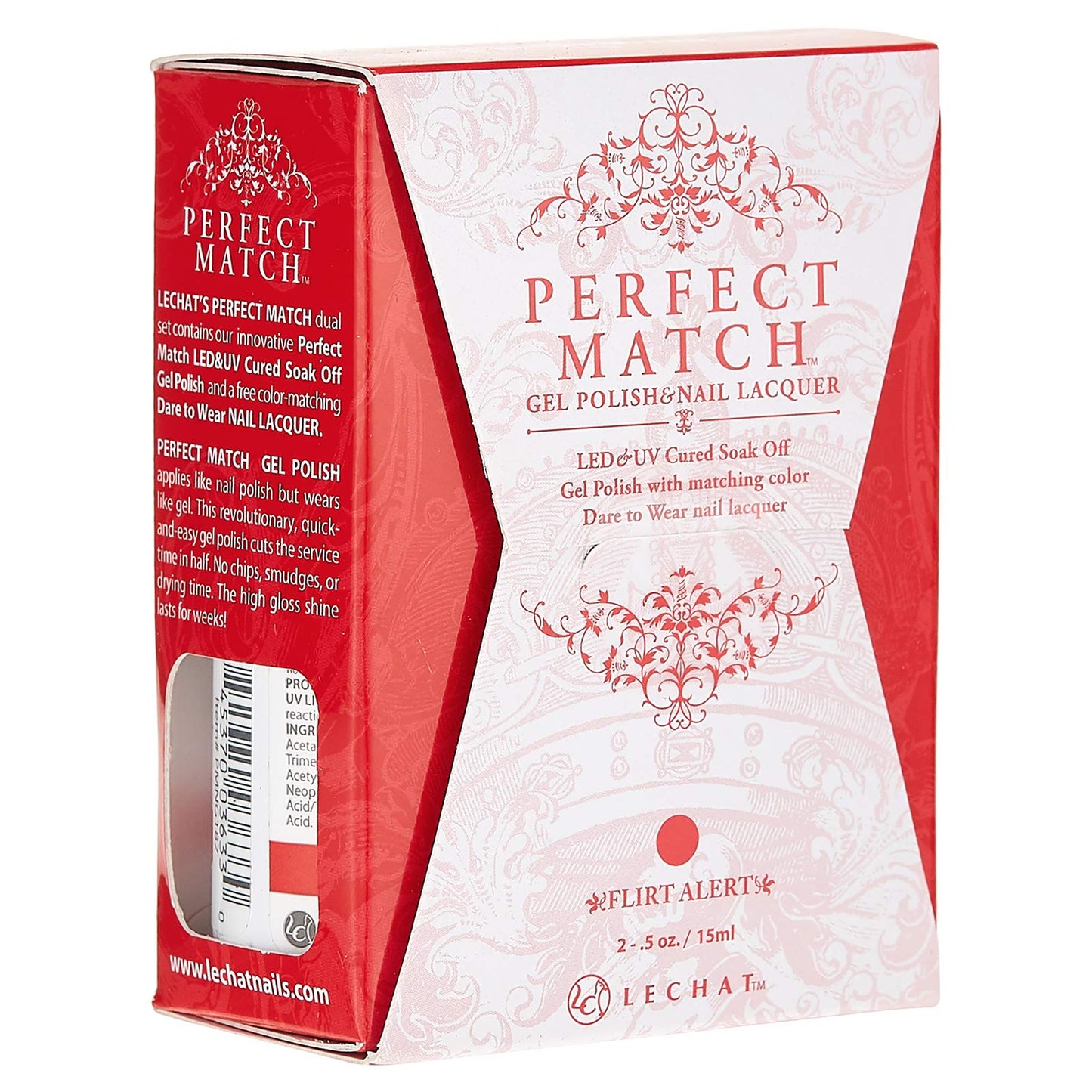 LeChat Perfect Match Gel Polish, Flirt Alert, 0.5 Ounce (PMS187) Beauty & Personal Care LECHAT