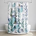 Allure Home Creation Botanical Watercolor Abstract Leaves Shower Curtain 70"x72"