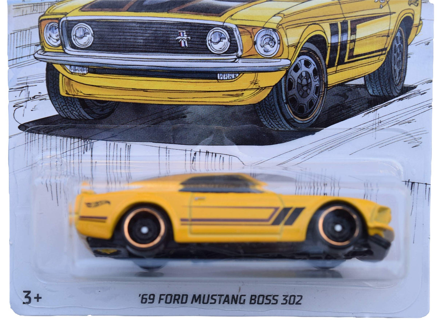 Hot Wheels Detroit Muscle '69 Ford Mustang Boss 302 Diecast Car