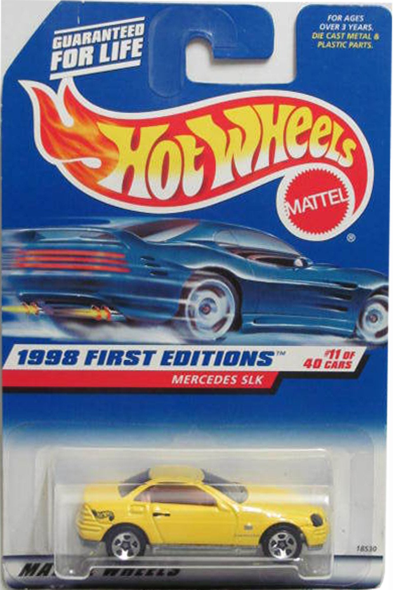 Hot Wheels 1998 First Editions 11/40 Mercedes SLK Malaysia Base